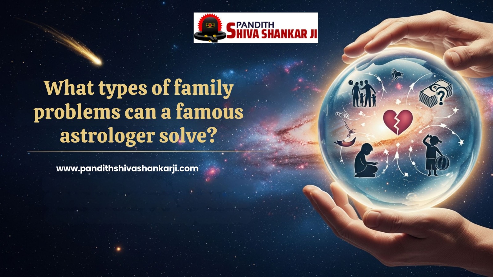What types of family problems can a famous astrologer solve?